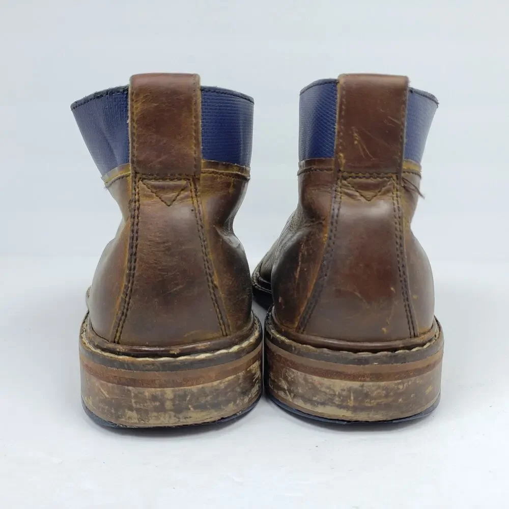 Cole Haan Colton Mens Size 10 Brown Leather Lace Up Chukka Boots Shoes C11771